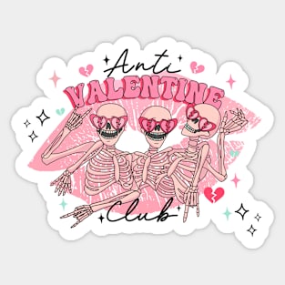 Anti Valentine Club Sticker